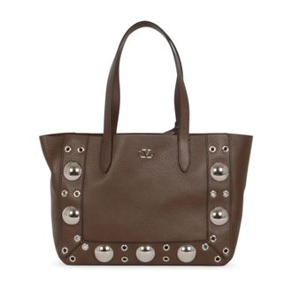 Valentino Tassen, Dames, Bruin, ONE Size, Leer, Nellc&ocirc;te Small Tote