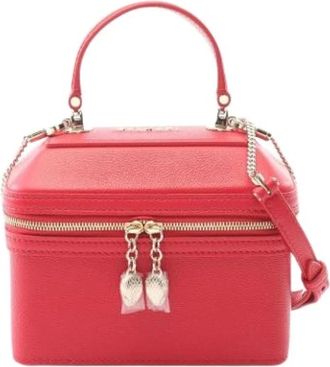 Bulgari Pre-owned Handbags, female, Red, Size: ONE SIZE Pre-owned Leather handbags