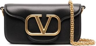 Valentino Garavani Black Loc Small Shoulder Bag