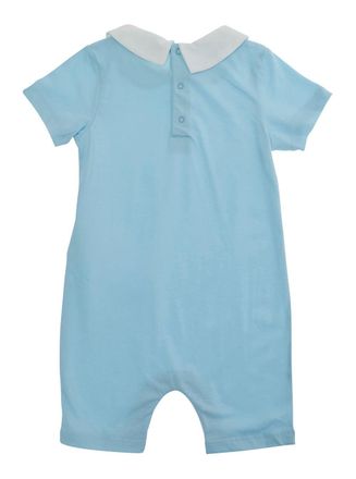 Moschino Unisex Romper Light Blue Cotton Jumpsuits Dress
