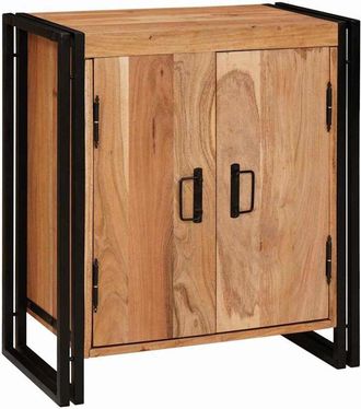 vidaXL Vidaxl - Armario De Noche Marr&oacute;n 38 X 33 X 58 Cm Madera Maciza De Acacia