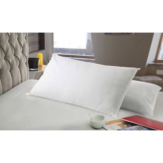 Talamo Italia Dmora - Coj&iacute;n Ddimarc, Almohada Ergon&oacute;mica jab&oacute;n En Memory Foam Perforado, 100% Made In Italy, Con Revestimiento De Iones De Plata, 71x41xh13 Cm, Indi