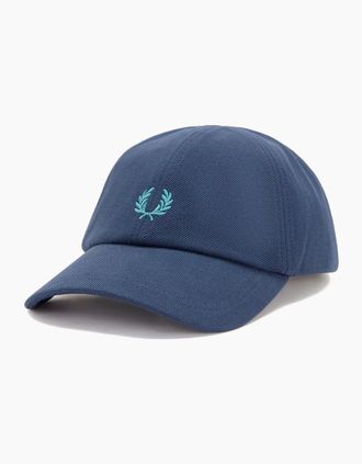 Fred Perry Mens Fred Perry Pique Classic Cap - Navy/Blue
