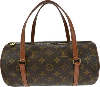 Louis Vuitton Papillon Handbag Monogram Canvas Brown Canvas Handbag (Pre-Owned)