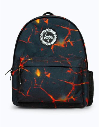 Hype Mens Hype Iconic Boys Black Lava Backpack