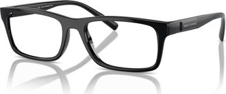 A|X Armani Exchange 55mm Rectangle optical glasses in Black at Nordstrom