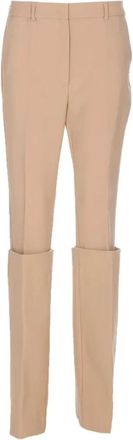 Sportmax Vakantiebroek Sabbia Stijlvolle Mode - Dames - Slim Fit Broeken - Bruin - XS - Broeken