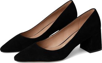 Cole Haan Cassandra Block Heel Pumps High Womens Heels Black Suede : 10.5 B - Medium, Leather