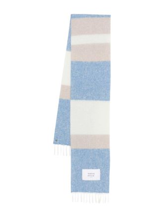Maison Kitsun&eacute; Scarfs Beige Blu