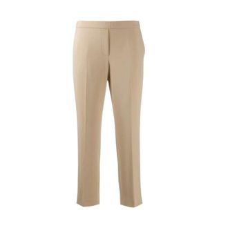 Theory Slim-fit Trousers, female, Beige, Size: XS Tailored Cropped Trousers