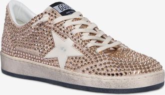 Golden Goose Niedrige Sneakers mit Kristallen Ball Star