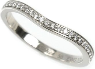 Cartier Platinum Platinum 950 Band Ring (Pre-Owned)