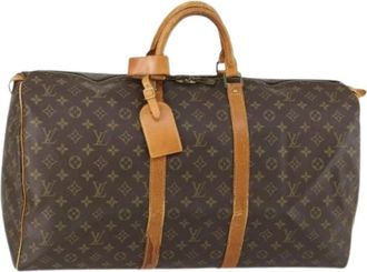 Louis Vuitton Pre-owned Weekend Bags, female, Brown, Size: ONE SIZE Pre-owned Canvas Weekend Bag