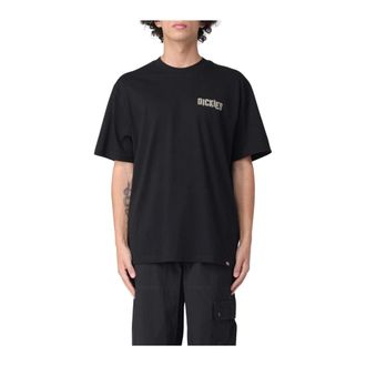 Dickies T-Shirts, male, Black, M, Relaxed Fit Short Sleeve Crew Neck T-Shirt