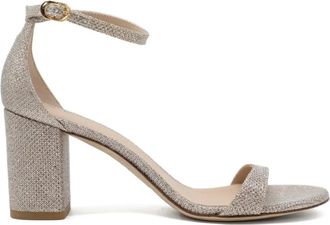 Stuart Weitzman 75 mm sandalen met colourblocking - Beige