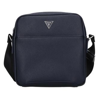 Guess Heren, Tassen, Blauw, Maat: ONE Size Leer