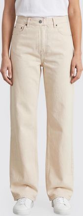 The Row Jeans straight a vita alta in denim di cotone organico
