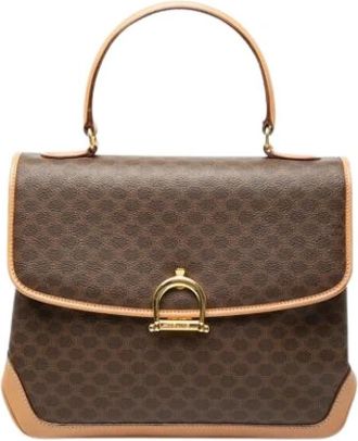 Celine Pre-owned Vintage Handbag - Dames - Vintage Handtas - Bruin - ONE Size - Leer - Vintage