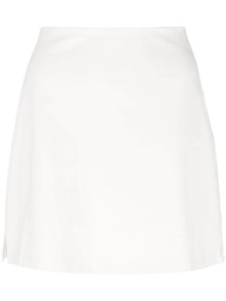 Girlfriend Collective Float high-waisted skort - women - Recycled Polyester/Recycled Polyester/Spandex/Elastane/Spandex/Elastane - S - Neutrals