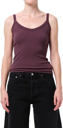 A Gold E Jordan V-Neck Tank in Moyer Dk Plum Purple at Nordstrom, Size X-Small