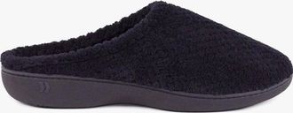 Totes Womens Totes Isotoner POPCORN TERRY Womens Mule Slippers Black - Size: 8