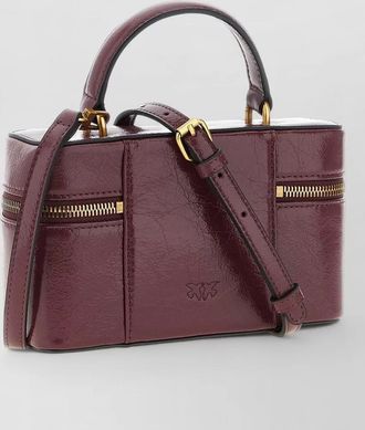 Pinko mini quilted calf leather crossbody bag