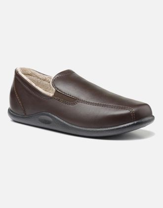 Hotter Mens Relax Mens Warm Lined Slippers - Brown - Size: 12