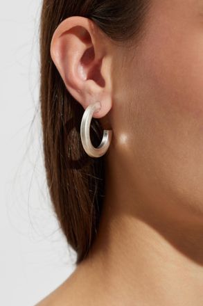 AllSaints Hoop Earrings, Womens, Silver