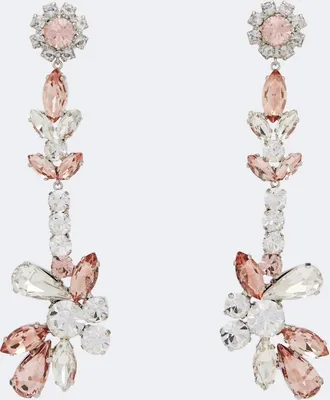 Erdem Crystal-embellished drop earrings