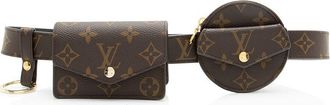 Louis Vuitton Brown Monogram Canvas Daily Multi Pocket Belt - Size 32 / 80 (Authentic Pre-Loved)