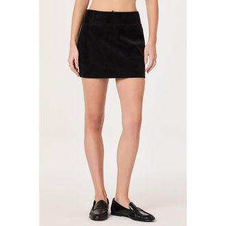 ASTR the Label Arielle Faux Leather Skort in Black at Nordstrom, Size X-Large