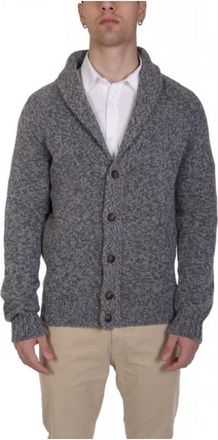 Gran Sasso Cardigan - Heren - Vesten - Grijs - L - Truien & Vesten