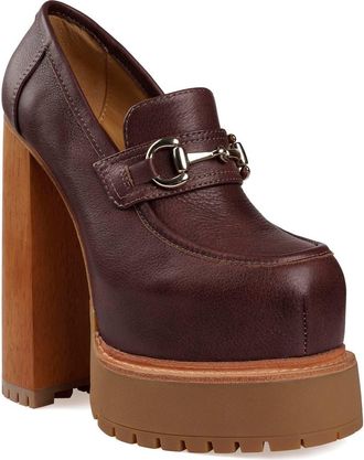 Zigi Soho Thai Platform Bit Loafer Pump in Brown at Nordstrom, Size 11