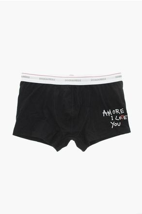 Dsquared2 Stretch-Cotton Boxer with Contrast Print size Xl