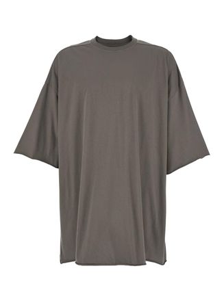 Rick Owens tommy T Grey Oversized T-shirt In Cotton Man