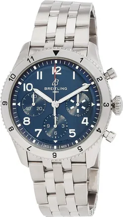 Breitling Pre-owned Breitling ClASSIC AVI 42 Vought F4U Corsair Chronograph Automatic Blue Dial Mens Watch A233801A1C1A1