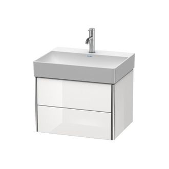 Duravit Duravit Xsquare Mueble De Pared 58.4x46.0 Cm, 2 Cajones, Para Lavabo Durasquare 235360, Color (frente/cuerpo): Albaricoque Perla Seda Laca Mate - Xs41