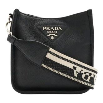 Prada Pre-owned Shoulder Bag - Dames - Pre-owned - Zwart - Maat: ONE Size Leer
