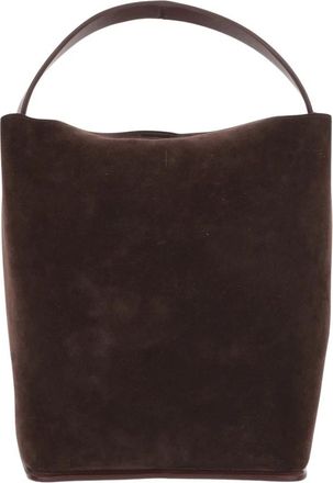 Jil Sander Su&egrave;de Schoudertas - Dames - Schoudertassen - Bruin - ONE Size - Su&egrave;de - Tassen