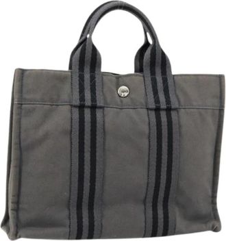 Herm&egrave;s Pre-owned Vintage Tote Bag - Dames - Vintage Shopper - Grijs - ONE Size - Leer - Vintage
