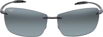 Maui Jim Lighthouse Nuetral Grey Rectangular Unisex Sunglasses 423-02 65