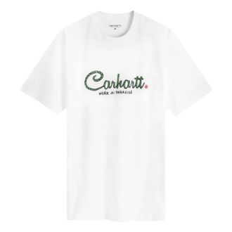 Carhartt Work in Progress Paradise Script Short Sleeve T-Shirt White I033948-02-XX