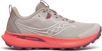 Saucony Womens Peregrine 15 Shoe In Oat/salmon