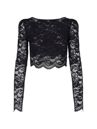 Paco Rabanne Top In Pizzo Cropped