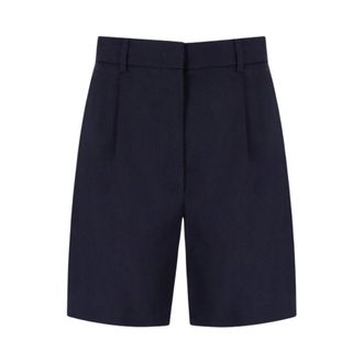 Max Mara Nabulus Bermuda Short - Dames - Korte broeken - Blauw - Maat: 2XS Wol