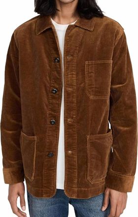 Taylor Stitch Ojai Collared Jacket In Bourbon Corduroy