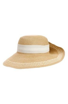 Nine West Flip Up Floppy Hat in Natural at Nordstrom Rack