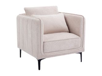 Vente-Unique Sill&oacute;n de tela beige TORMELDA