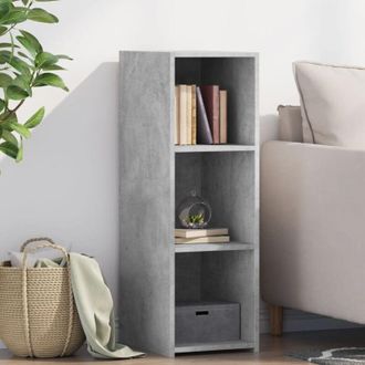 vidaXL Vidaxl - Aparador De Madera Contrachapada Gris Hormig&oacute;n 30x41x93 Cm