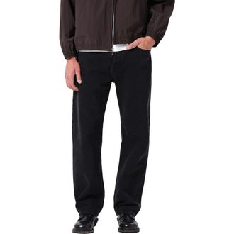 A Gold E Magnus Straight Leg Trouser Jeans in Kember St Black at Nordstrom, Size 34